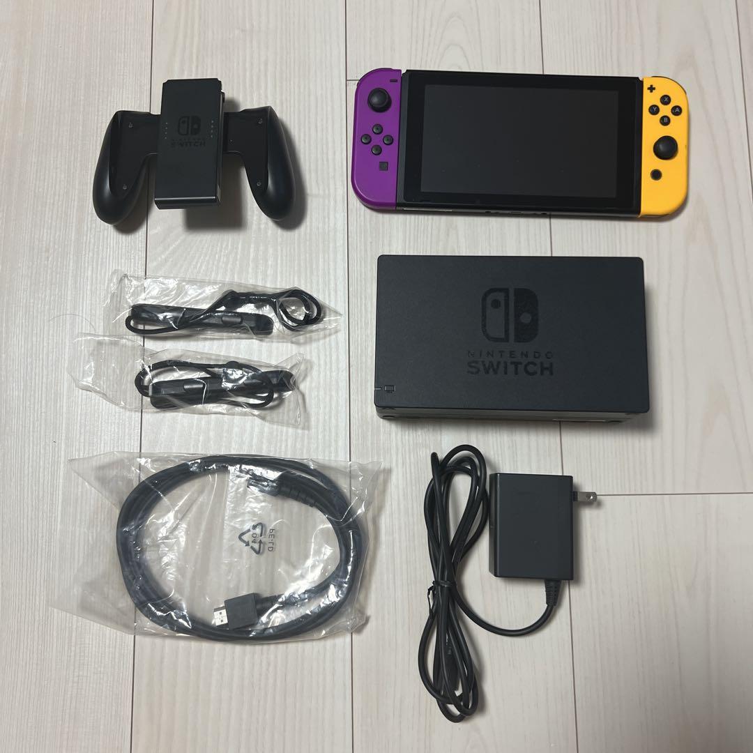 Nintendo Switch 本体 紫と黄色ジョイコン - メルカリ