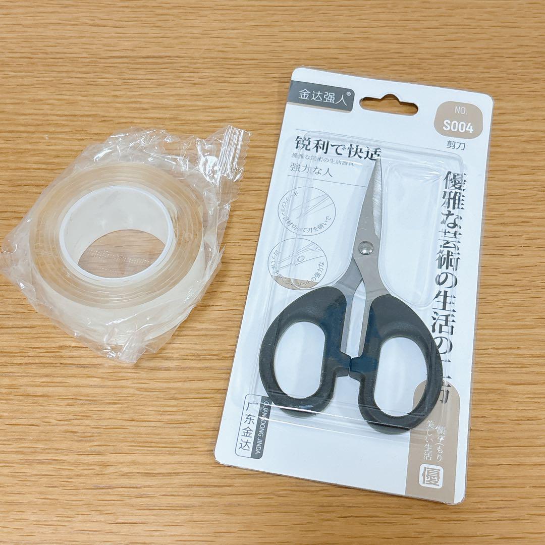 ナノテープ 両面テープ 養生テープ 固定テープ 透明 超強力 1m
