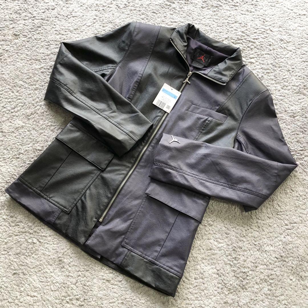 ☆新品未使用/大人気！【NIKE】ナイ　JORDAN レザージャケット M 黒