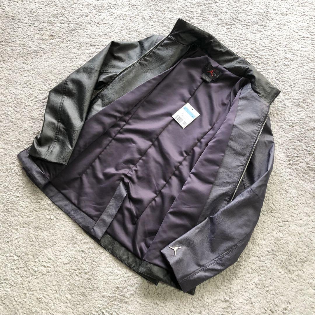 ☆新品未使用/大人気！【NIKE】ナイ　JORDAN レザージャケット M 黒