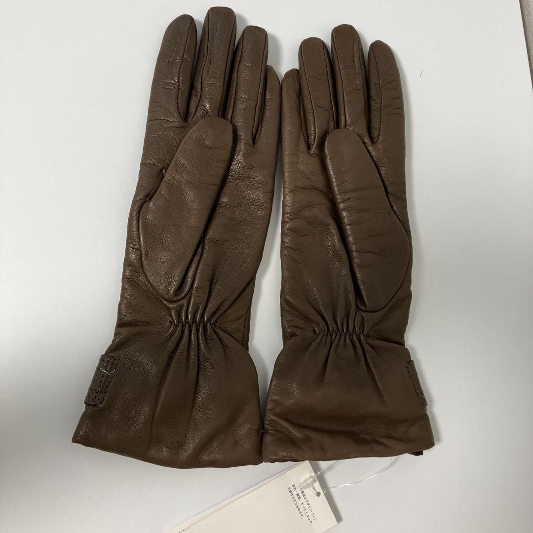 新品未使用品☆ Sermoneta レザー手袋 ブラウン