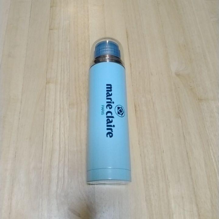 新品未使用 marie claire 水筒 水色 ステンレス製