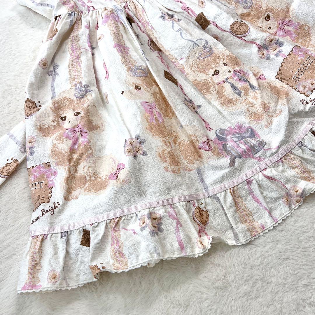 極美品✨ ベイビーザスターズシャインブライト ジャンスカ プードル リボン