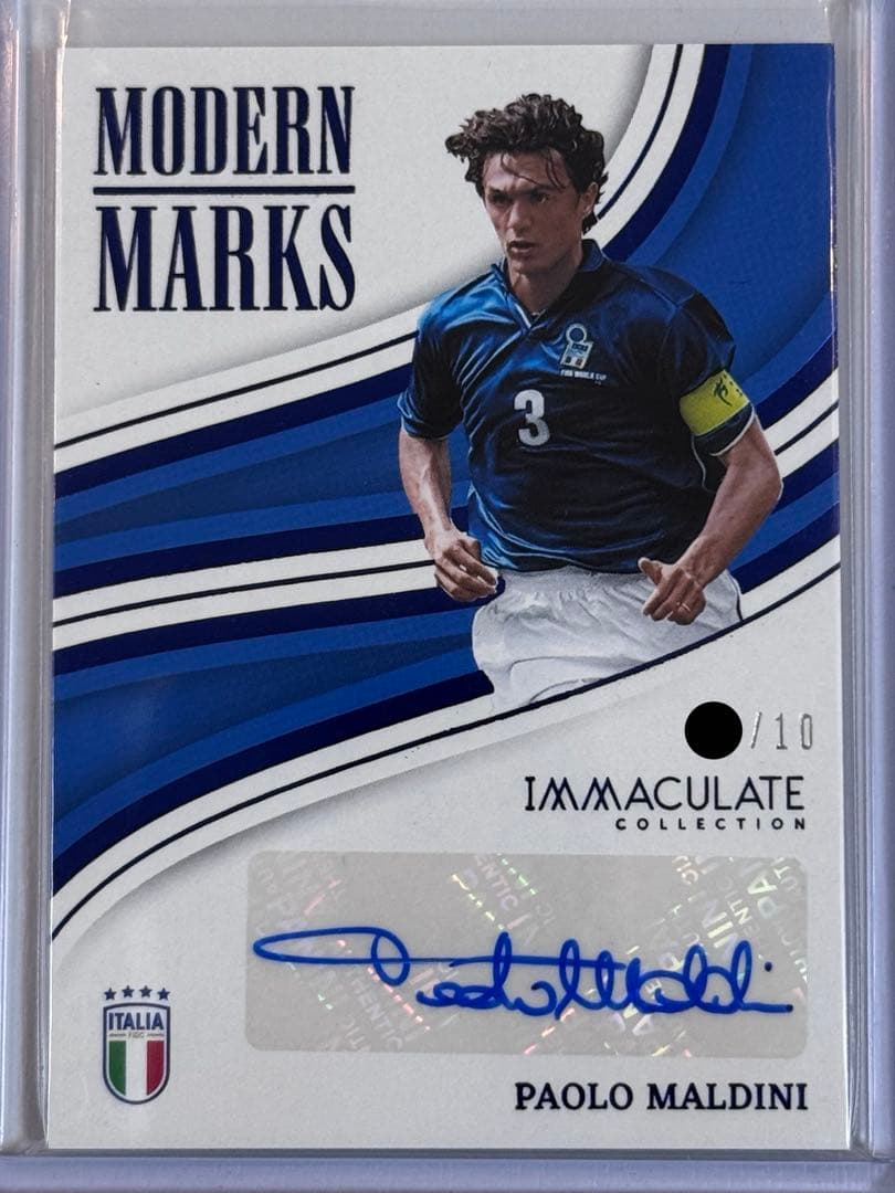 PANINI IMMACULATE パオロ マルディーニ Auto 10やや傷や汚れあり