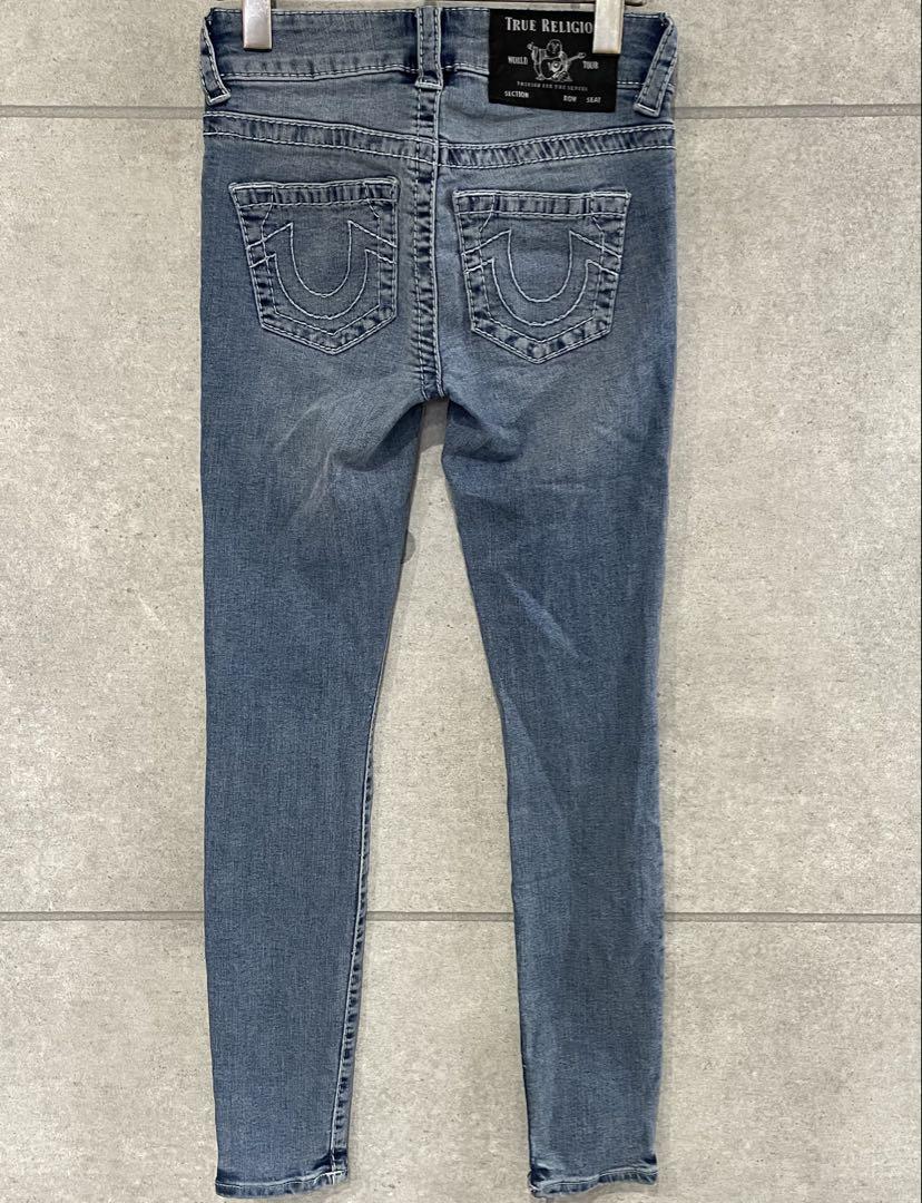 関税送料込★TRUE RELIGION★ロゴ スキニーパンツ ジーンズ TRUE RELIGION トゥルーレリジョン メンズ スキニー ブーツ