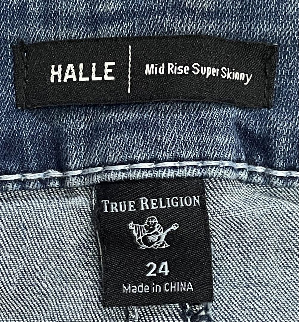 関税送料込★TRUE RELIGION★ロゴ スキニーパンツ ジーンズ TRUE RELIGION トゥルーレリジョン メンズ スキニー ブーツ
