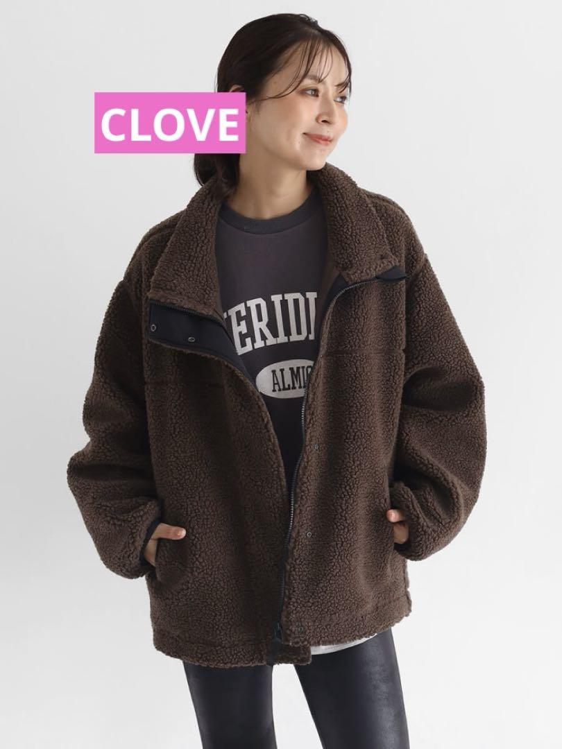 CLOVE クローブ　スタンドカラーボアブルゾン 未使用品　サイズ9号