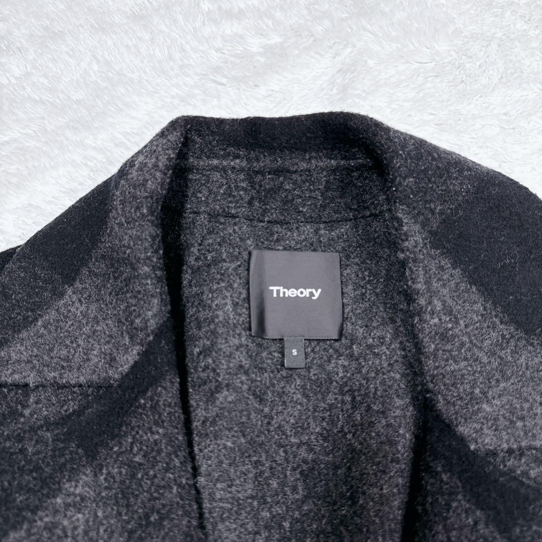 【数々のアワードを受賞】 美品 theory セオリー コート チェック OVERLAY S ジャケット・アウター