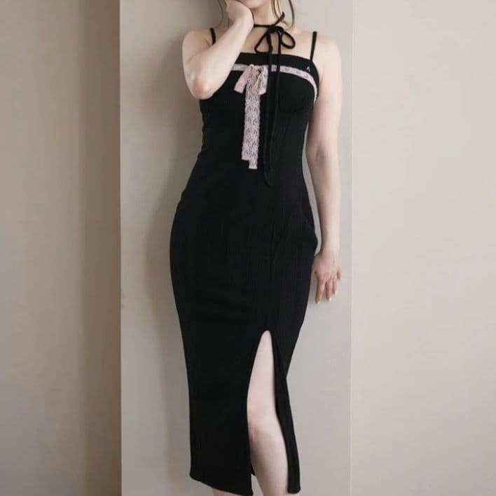 ワンピース ANDMARY Della ribbon dress mdl_1_bc837c33-4f25-422c-84b3-