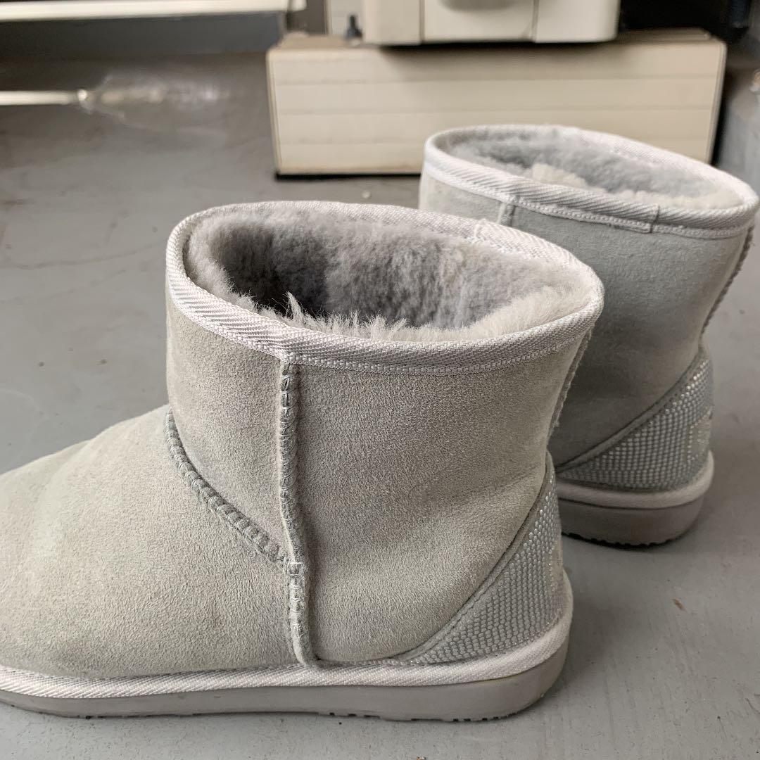 フラットつ▼ UGG グレー 25cm 6AM1d-m16280549777 ムートンブーツ もありませ