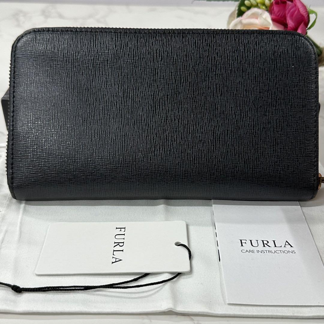 新品同様‼️ フルラ　FURLA バビロン　財布　長財布　ラウンドファスナー