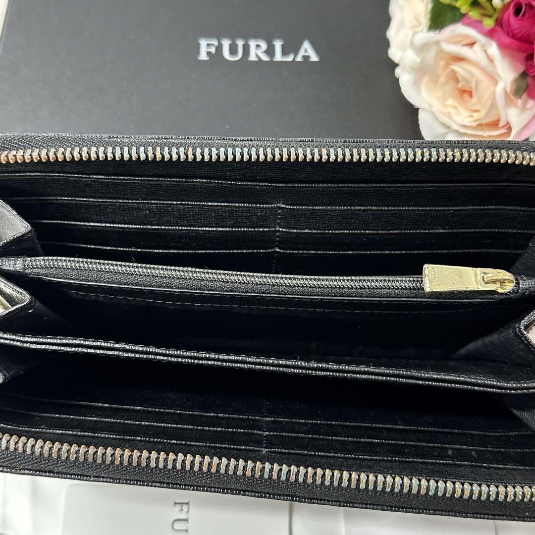 新品同様‼️ フルラ　FURLA バビロン　財布　長財布　ラウンドファスナー