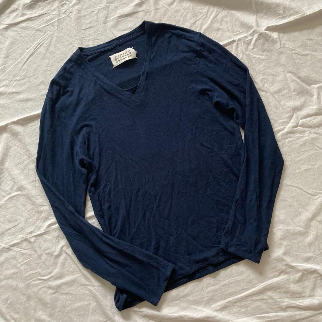 希少　メゾンマルタンマルジェラ　長袖ニット　レイヤード加工　ここのえ期　01SSトップス