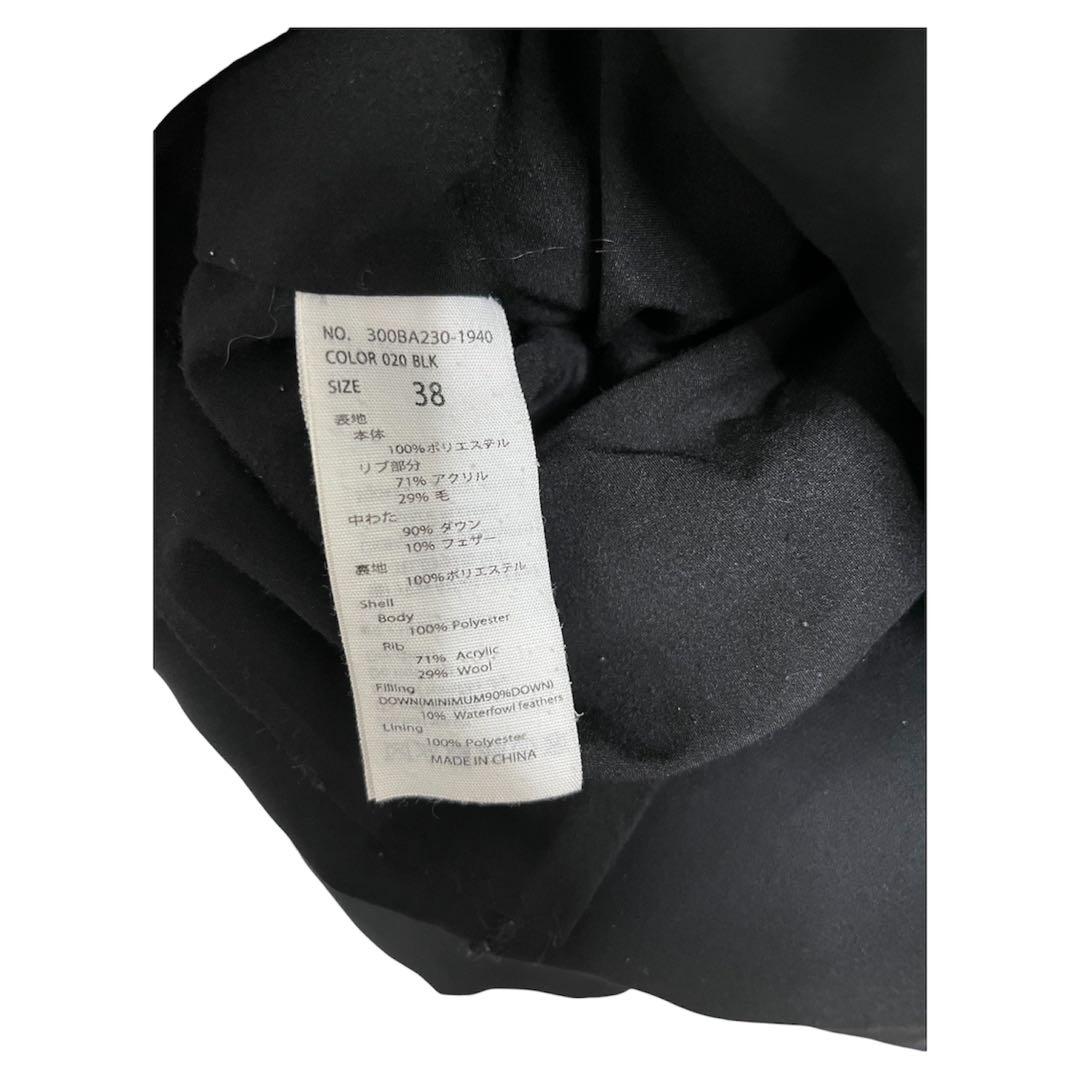 ENFOLD エンフォルド ショートダウンジャケットブラック 黒 ENFOLD エンフォルド ショートダウンジャケットブラック 黒