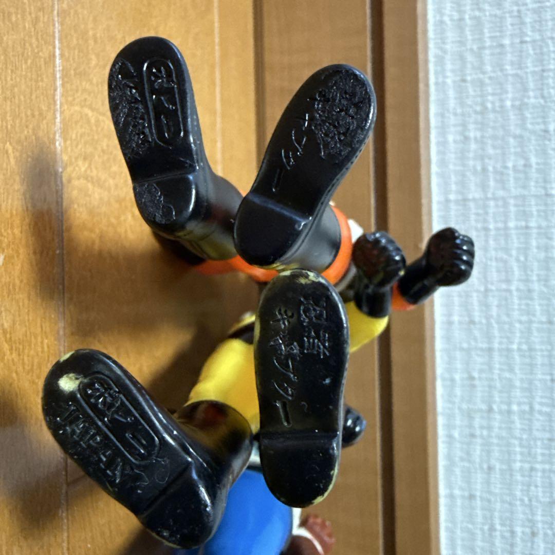 ぴりさん専用　忍者キャプターセット　当時物 当時物 忍者キャプター 雷、土、水、金 4セット ソフビ ポピー