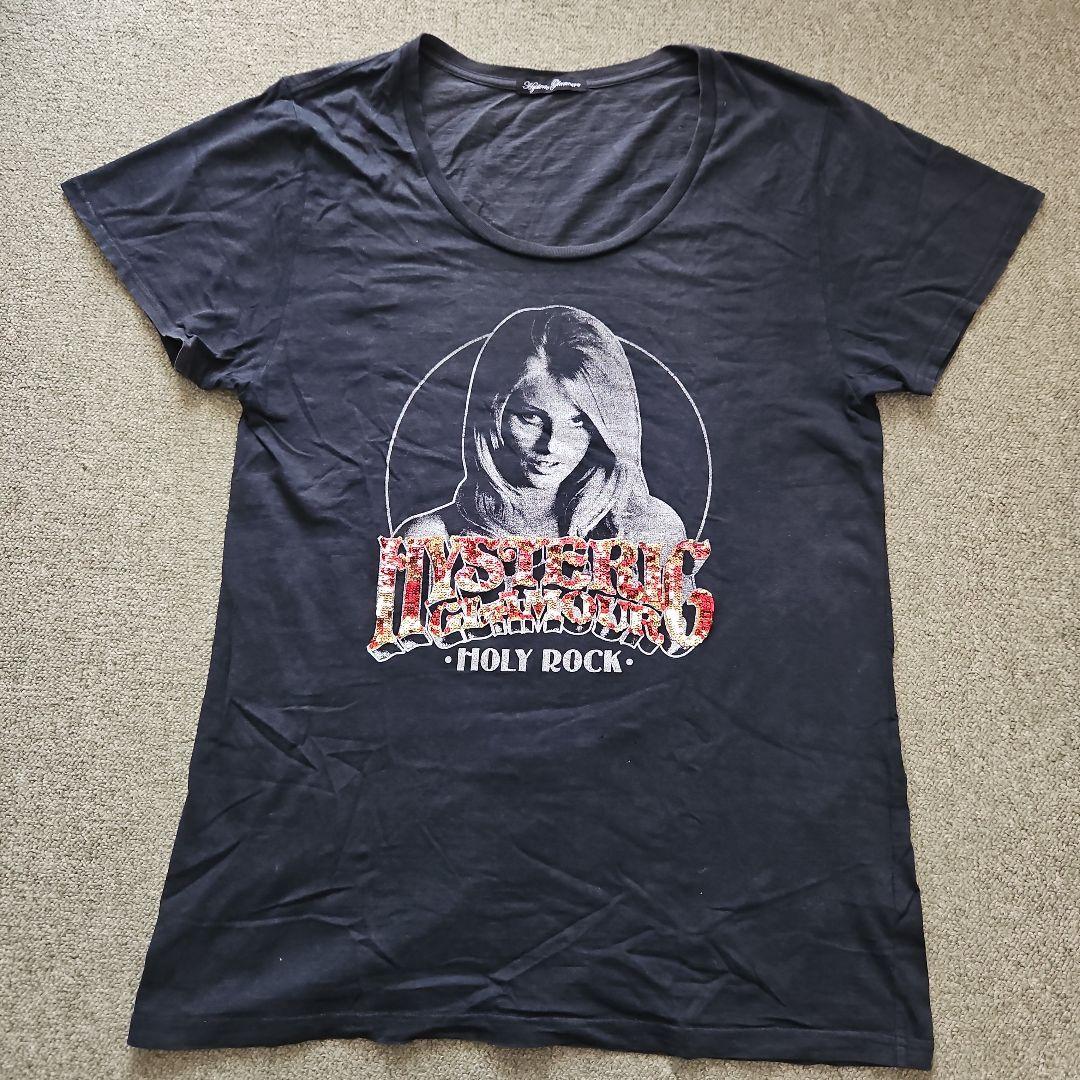 【希少】ヒステリックグラマー Tシャツ スパンコール ヒスガール フリーサイズ 希少モデル】HYSTERI GLAMOUR ヒステリックグラマー Tシャツ