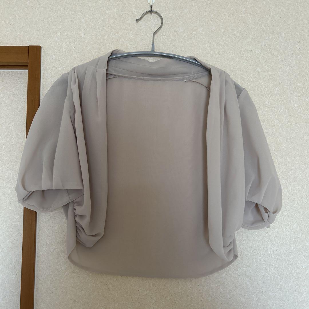 ANAYI グレー ボレロ 半袖 サイズ38 結婚式
