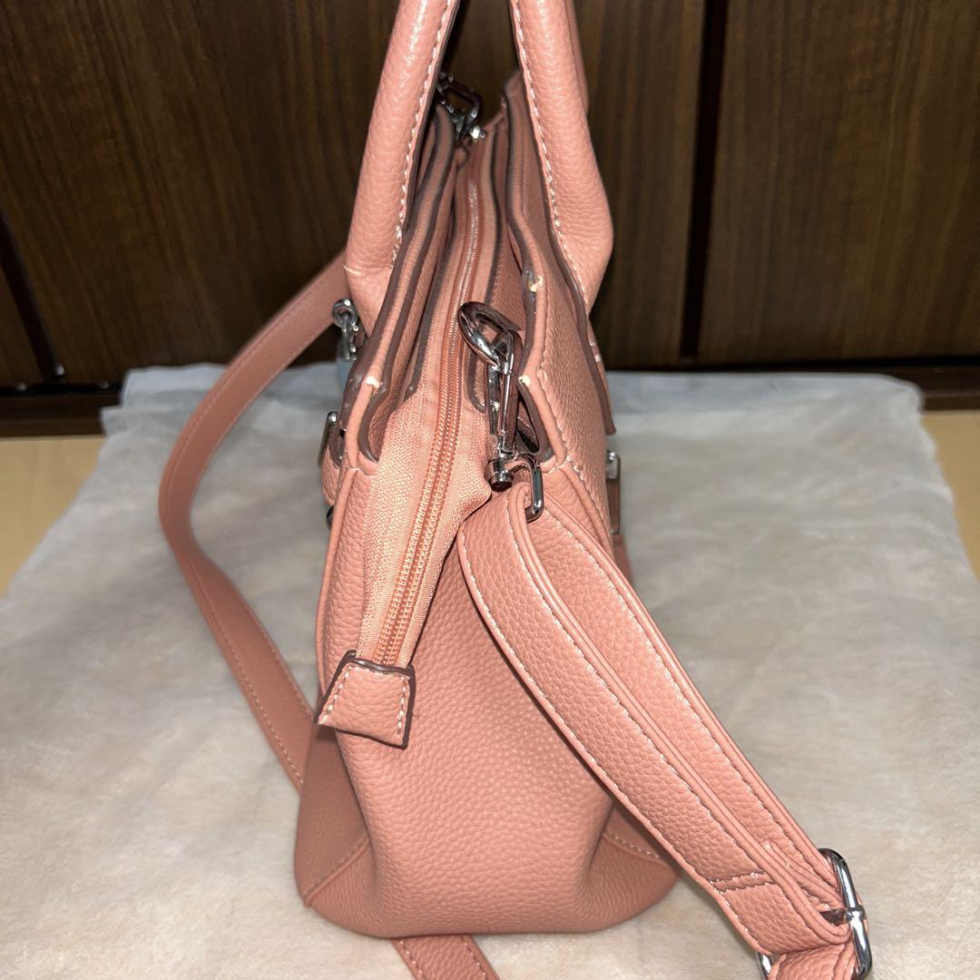 G 水色 レザーハンドバッグ ショルダーストラップ付き ショルダーストラップ付き 2Way コンパクトミニバッグ【AOKI公式