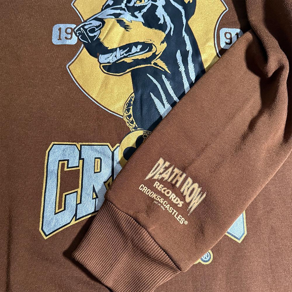 Death Row x Crooks Doberman Gold トレーナー L