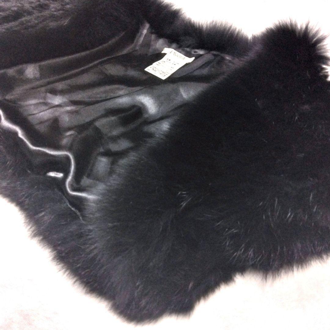 極美品 ドゥミルサンク ラビット フォックス リアルファー ボレロ 9号 M