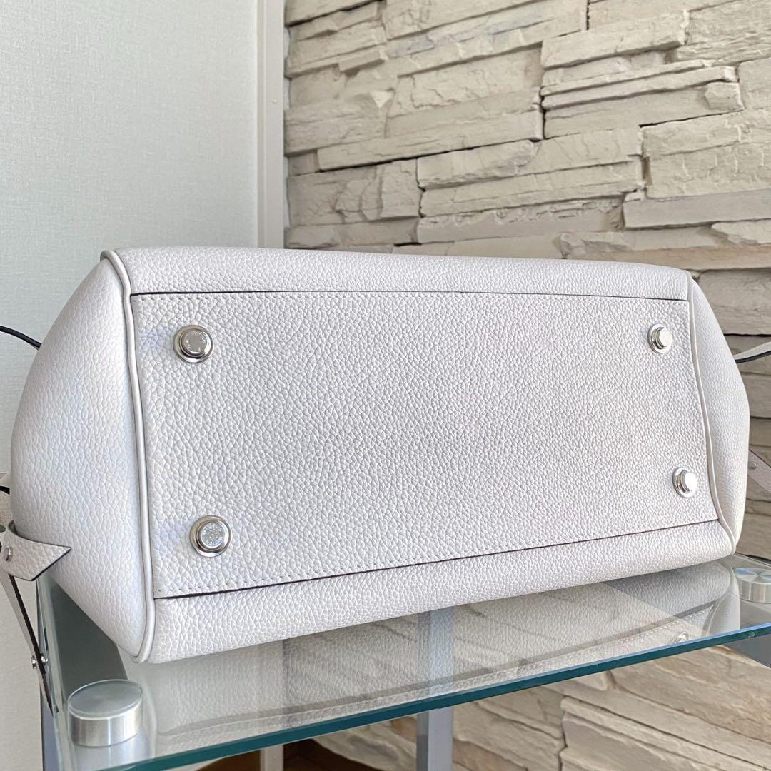 【Louis Vuitton】ミラMM 大容量 2wayショルダーバッグ　白色