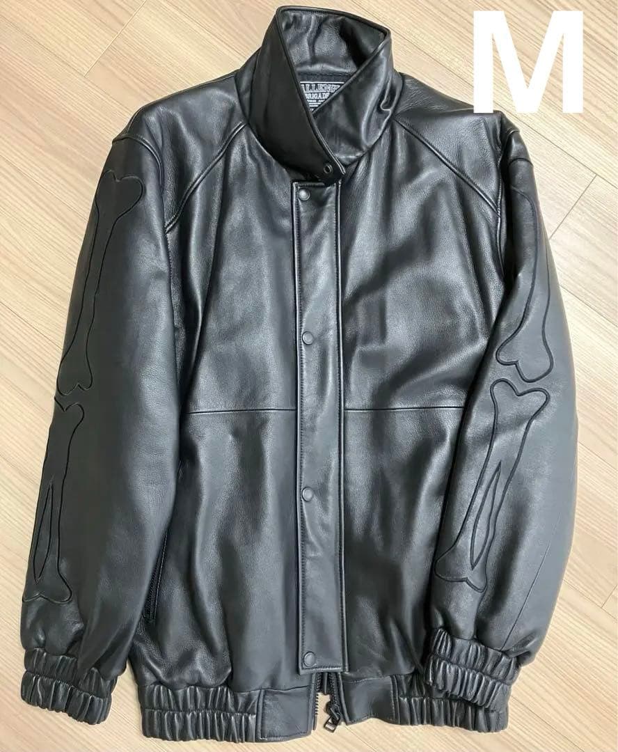 CHALLENGER LEATHER 80'S BONE JACKET M