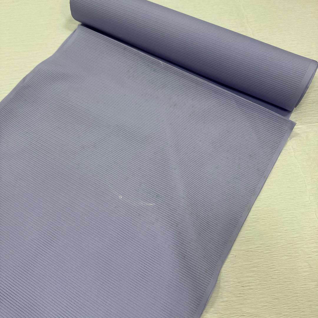 東レシルック 絽反物 洗える着物 紫 小紋