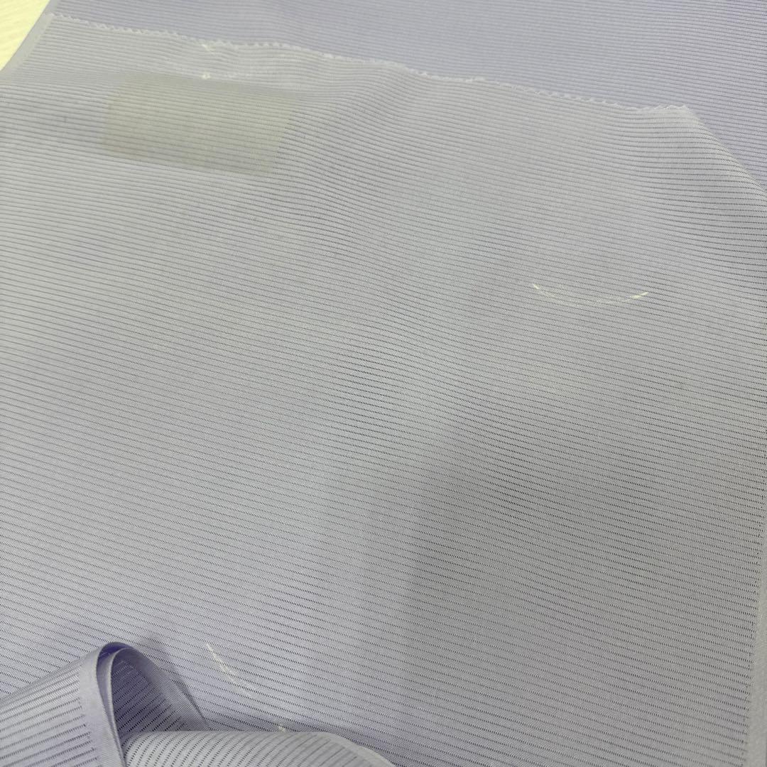 東レシルック 絽反物 洗える着物 紫 小紋