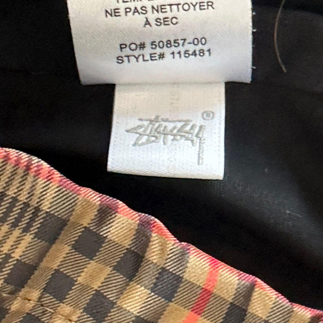 stussy ステューシー コーチジャケット チェック 刺繍ロゴ ワンポイント 画像8
