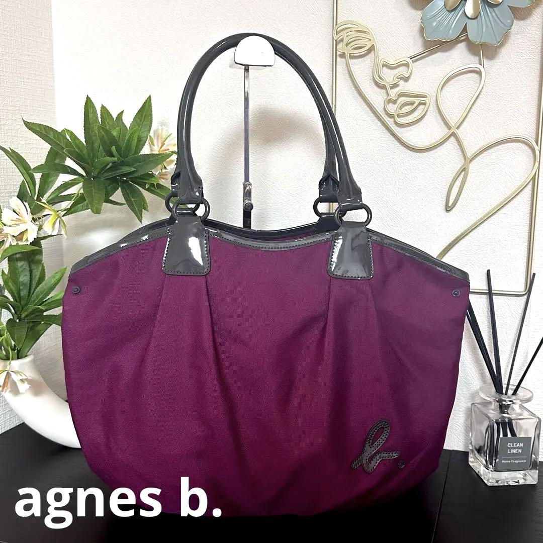 【極美品】agnes b. トートバッグ A4 肩掛け おしゃれ 軽量 11,600円
