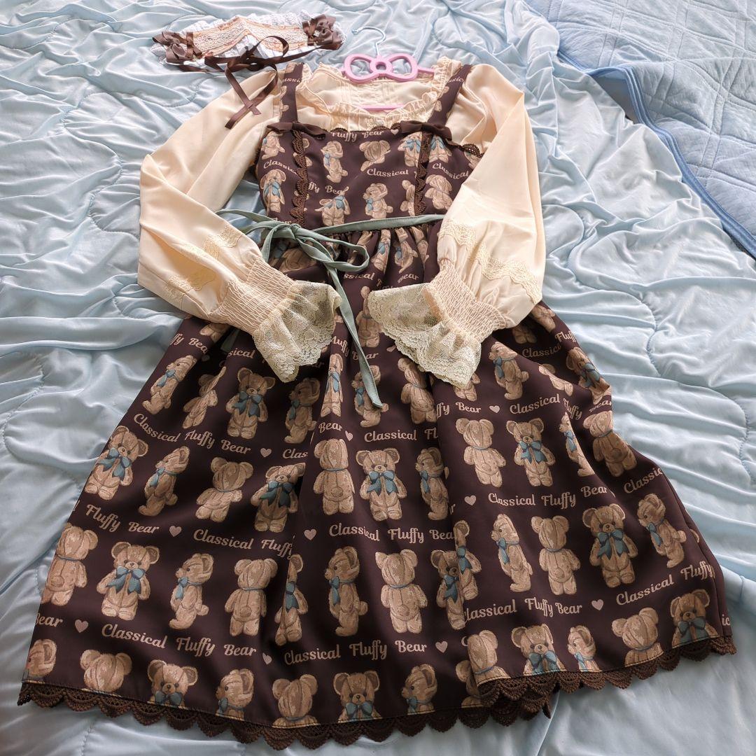 axes femme kawaii フラッフィベア ジャンスカ フラッフィベアジャンスカ | kawaii | axes femme online shop
