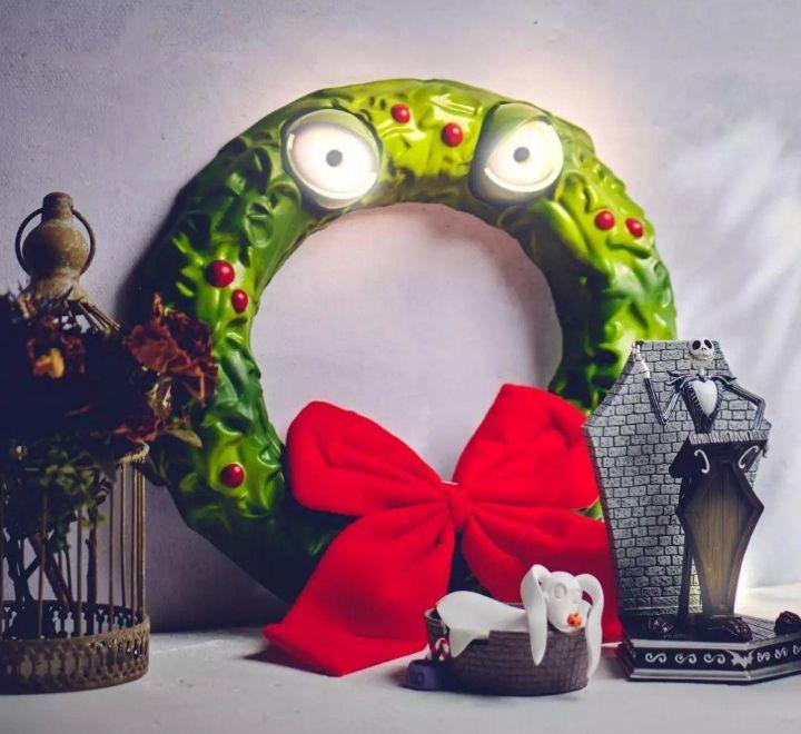 ディズニー ナイトメア ビフォア クリスマス ハロウィン リース