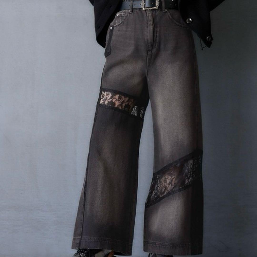 HARE レースキリカエデニムパンツ HARE レースキリカエデニムパンツ