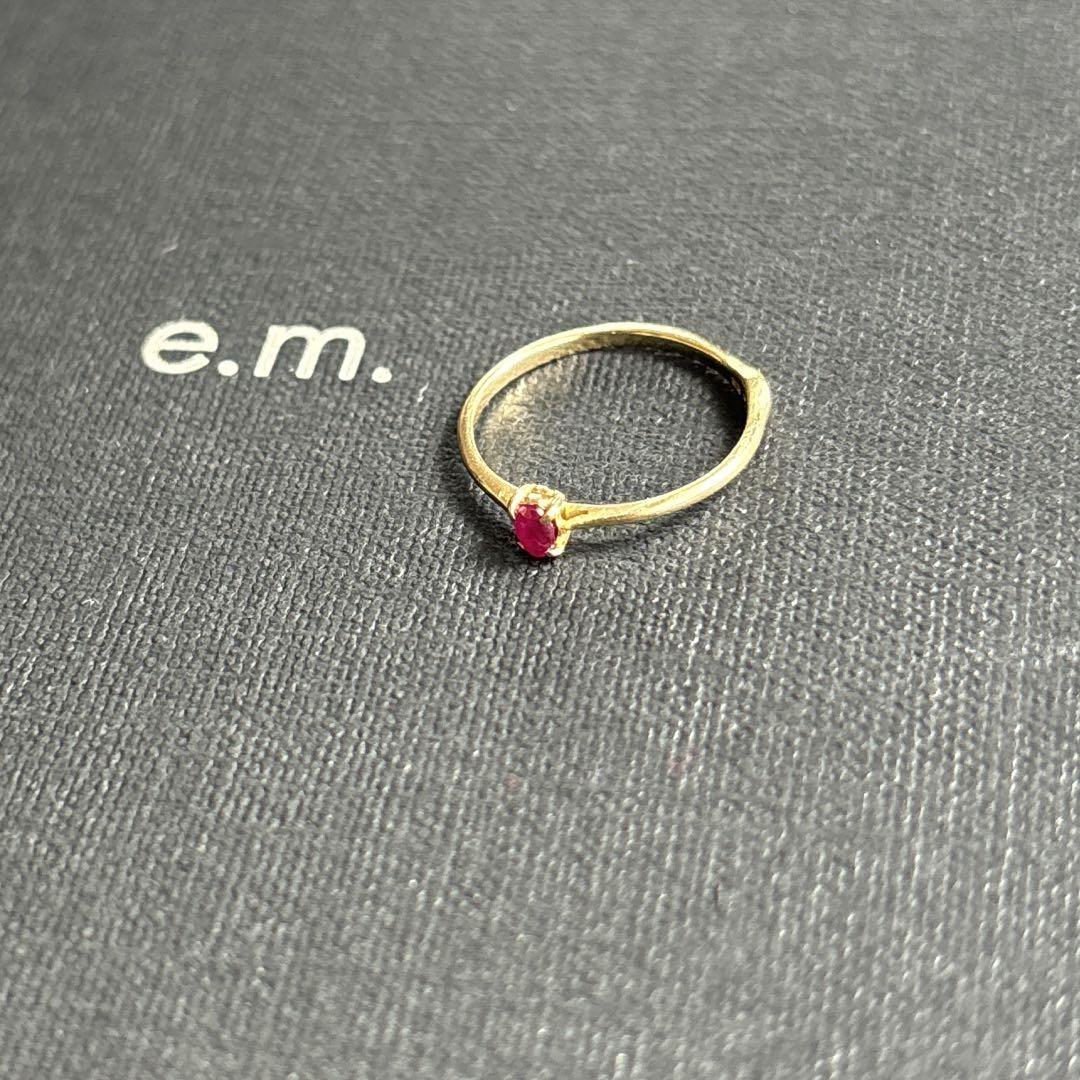 小物などお買い得な福袋 emblem e.m.】little リング ピンキーリング k18 アクセサリー