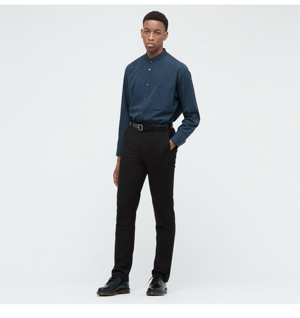 ユニクロ UNIQLO +J オーバーサイズ スタンドカラー シャツ Mサイズ