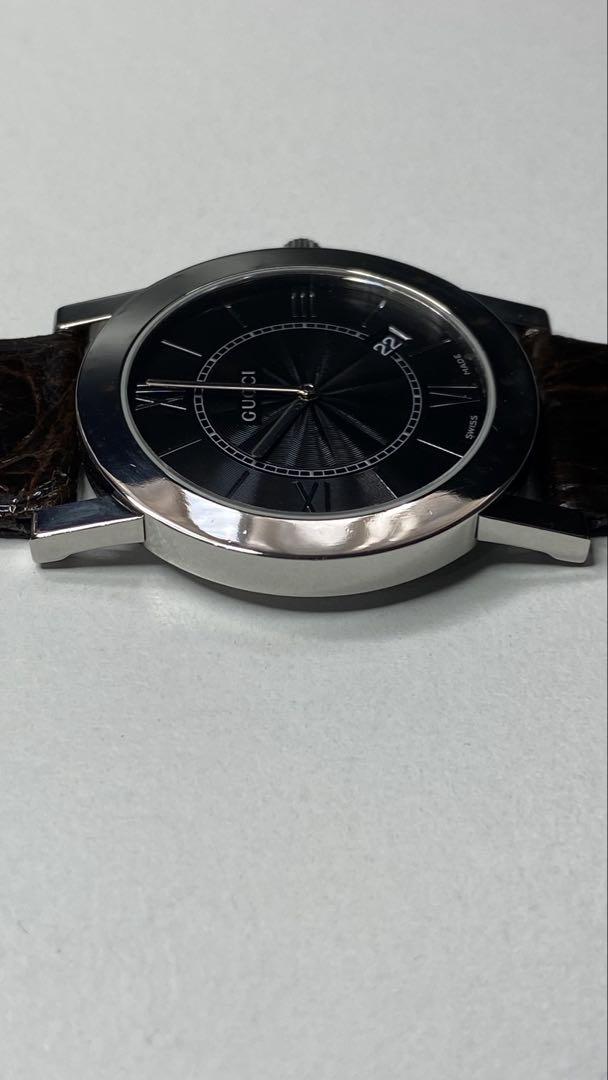 稼働 電池新品 GUCCI 5200M.1 メンズ クオーツ 腕時計 新品ベルト