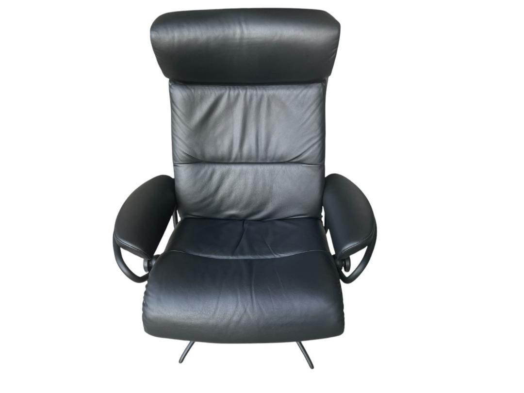 専用出品！【美品】EKORNES リクライニングチェア オットマン付き ブラック