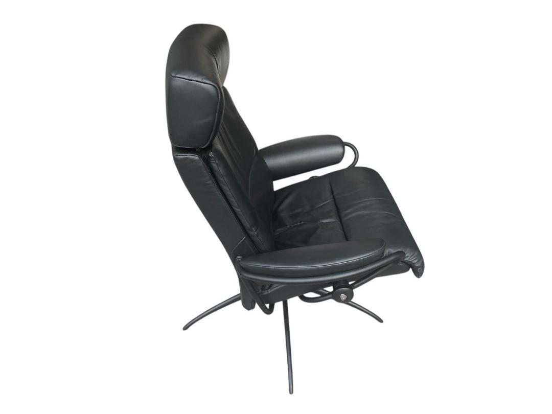 専用出品！【美品】EKORNES リクライニングチェア オットマン付き ブラック