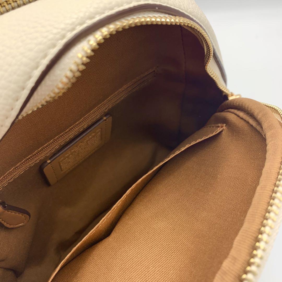 正規店仕入れの リュック 値下げ可能】Coach バックパック ミニ ホワイト バッグ