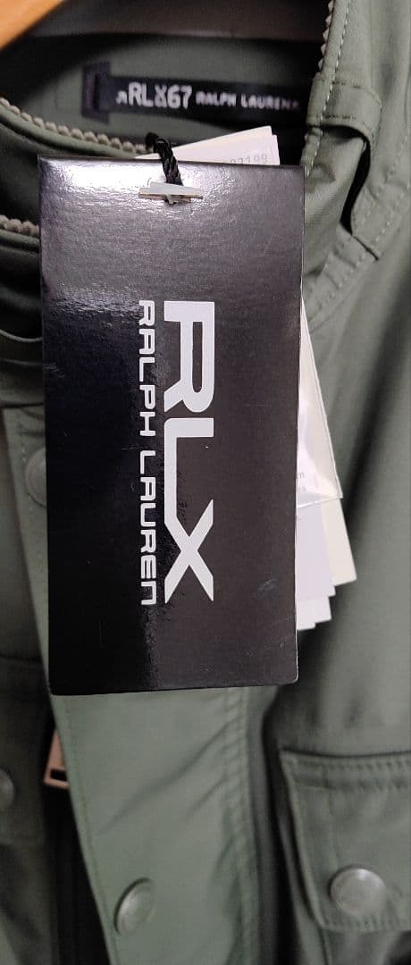 【新品】RLX Ralph Lauren(ラルフローレン)ナイロンJKT/カーキ 【新品】RLX Ralph Lauren(ラルフローレン)ナイロンJKT/カーキ