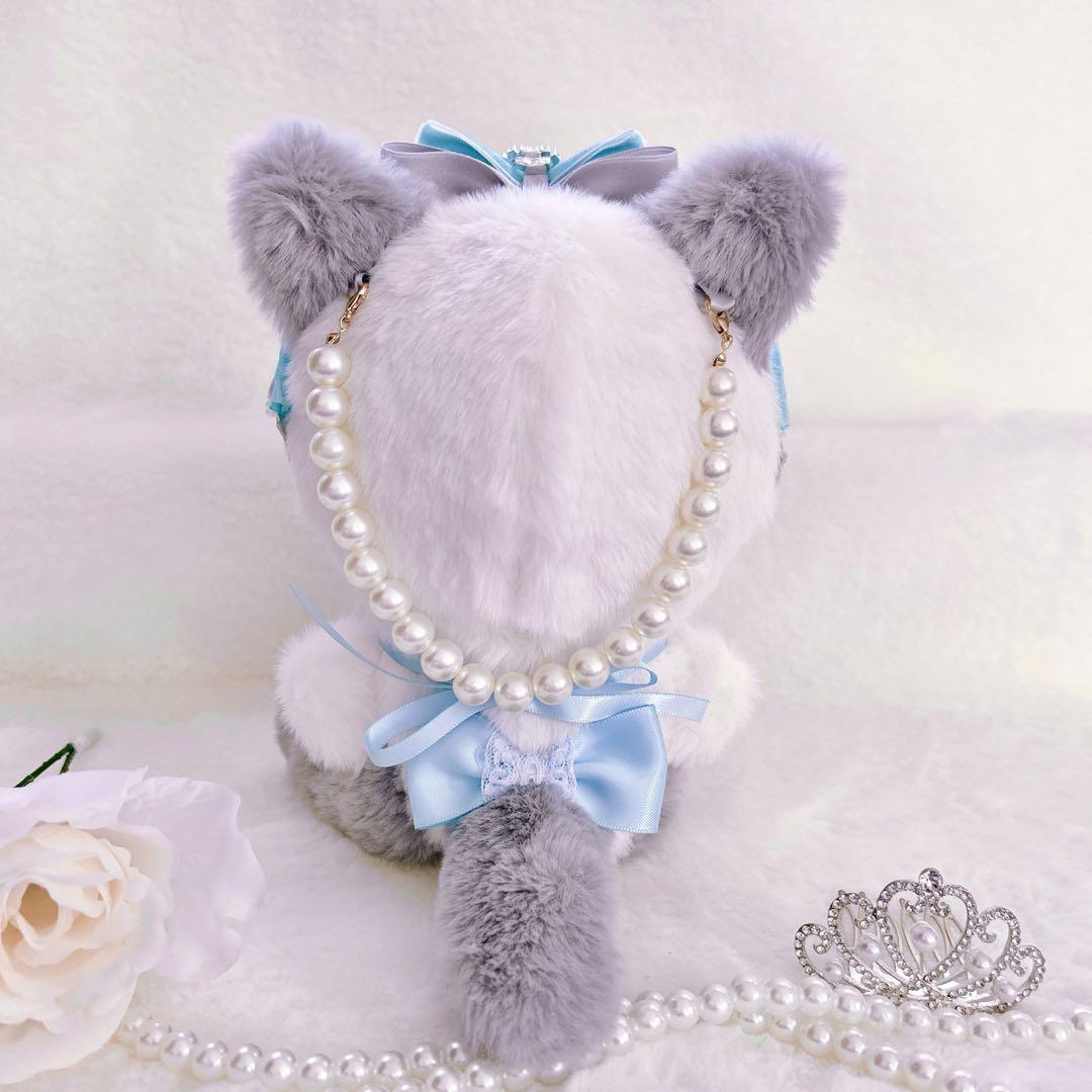 ぬい服　着ぐるみ　おすわり　16㎝ ストラップ付き　ふわふわ　あんスタ　ねこ