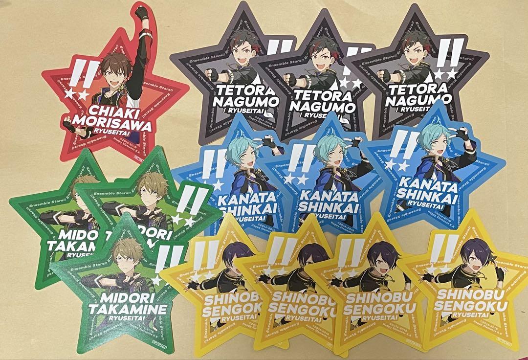 新品★あんスタ【深海奏汰＆高峯翠＆仙石忍】キャリデコステッカー★3点セット 新品☆あんスタ【深海奏汰＆高峯翠＆仙石忍】キャリデコステッカー