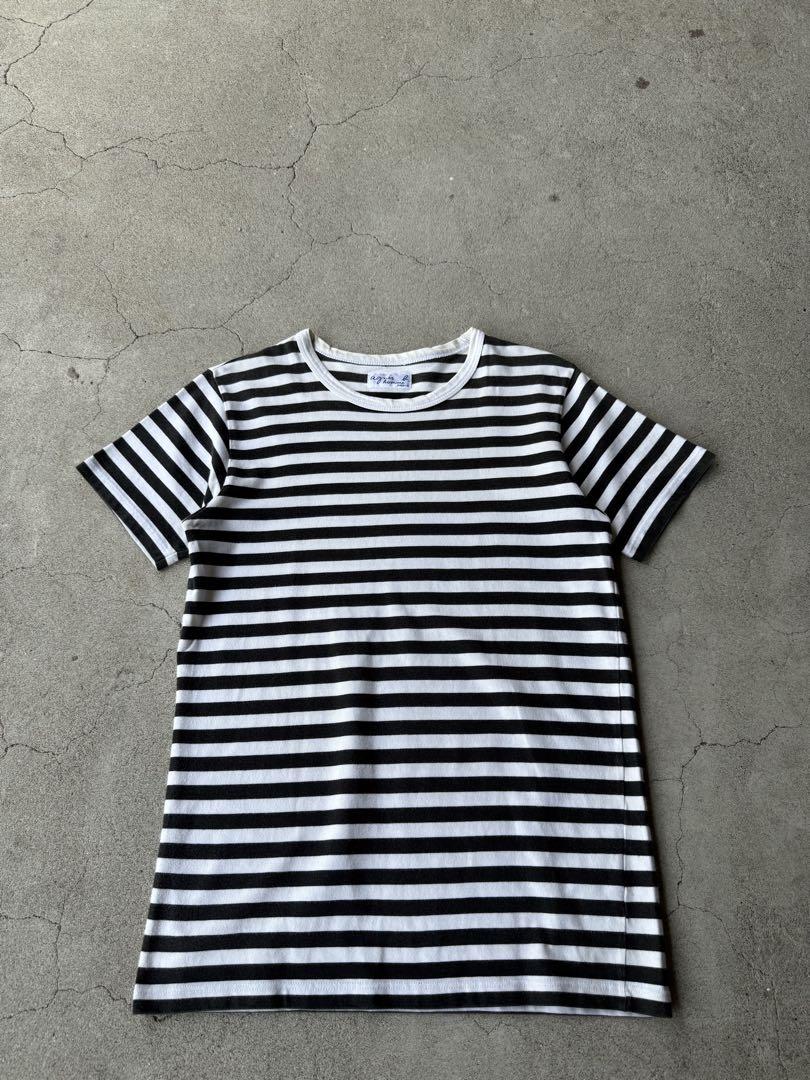 00's agnes b. homme Vintage Border Tee - メルカリ