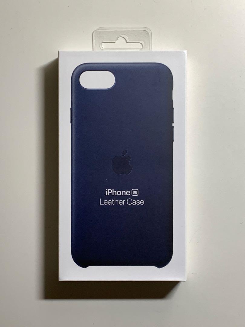 新品】純正iPhone 7 / 8 / SEレザーケース・ミッドナイトブルー