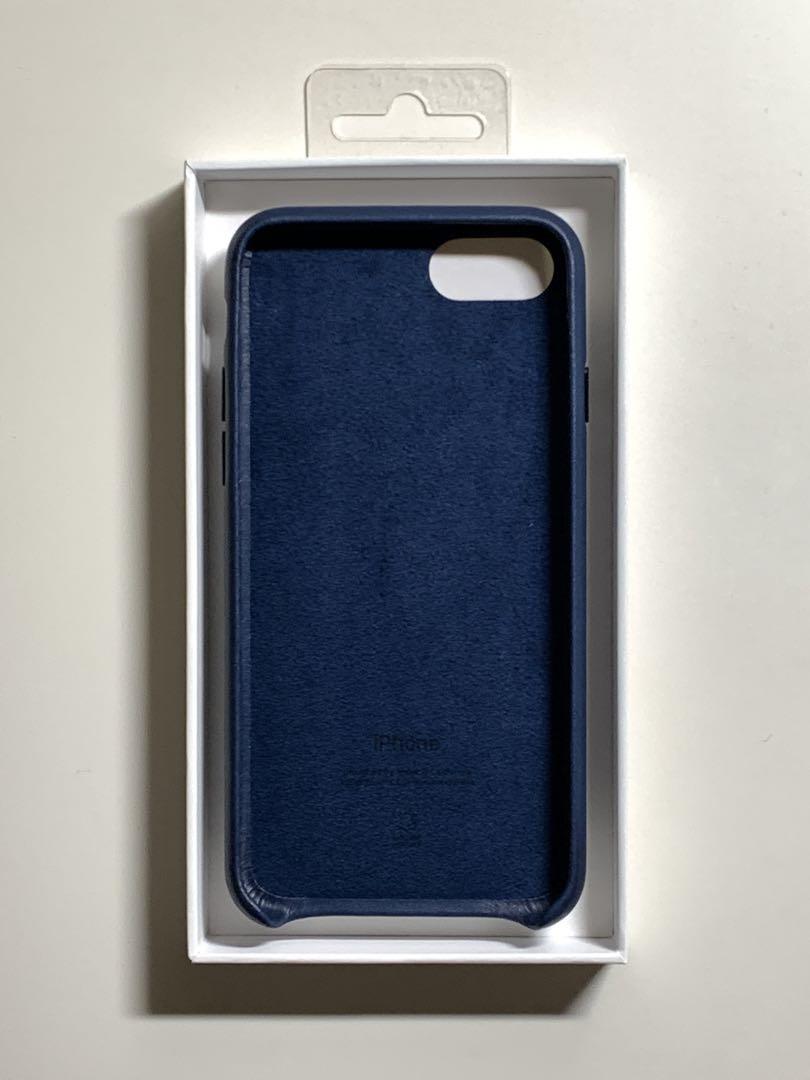 新品】純正iPhone 7 / 8 / SEレザーケース・ミッドナイトブルー