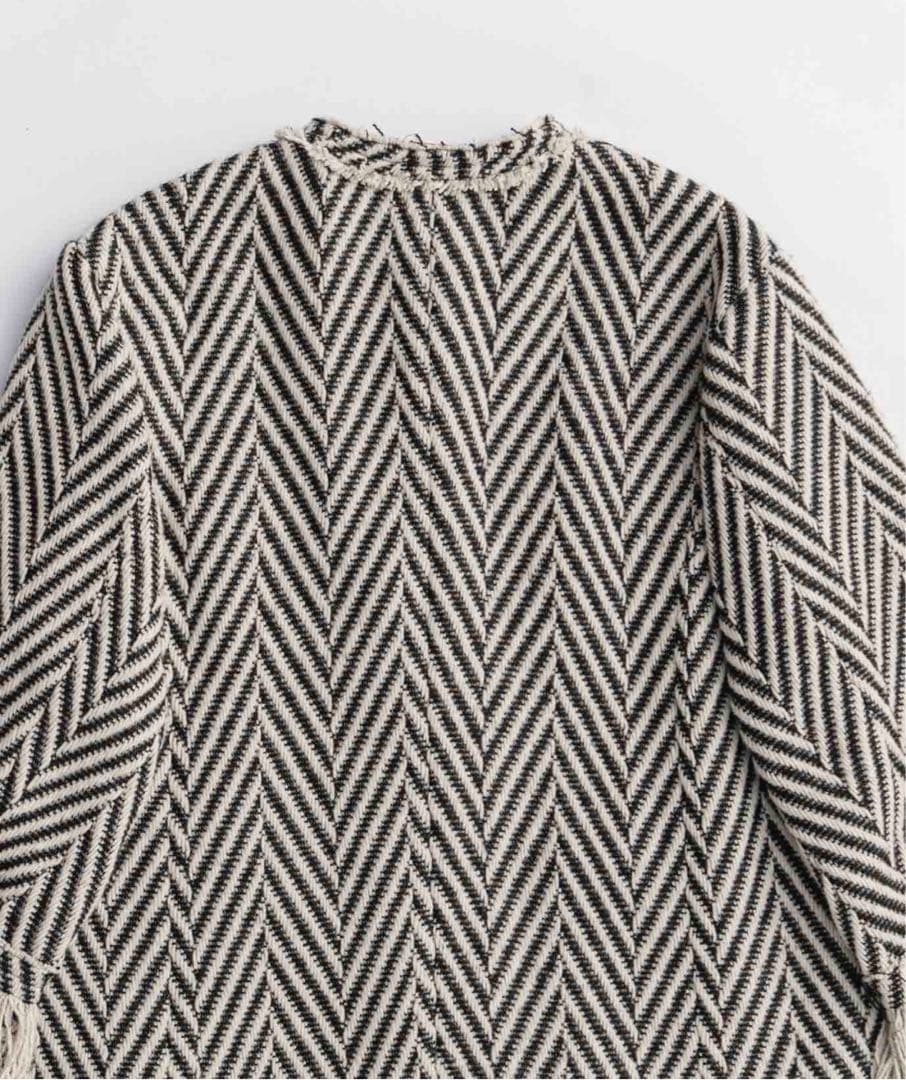 MAISON SPECIAL フリンジツイードジャケットコート MAISON SPECIAL フリンジツイードジャケットコート