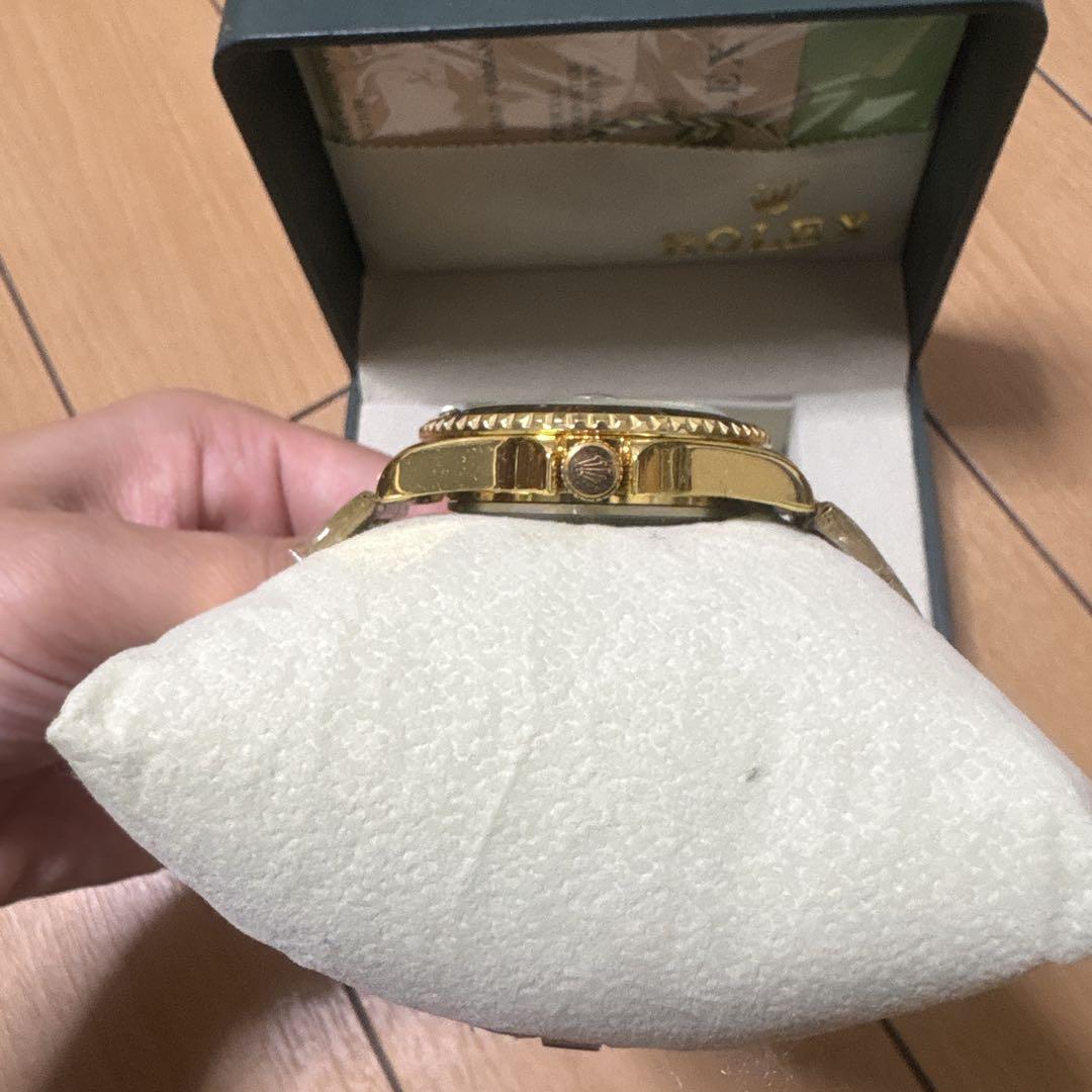 ROLEX 自動巻き 腕時計 ゴールド/ブラック