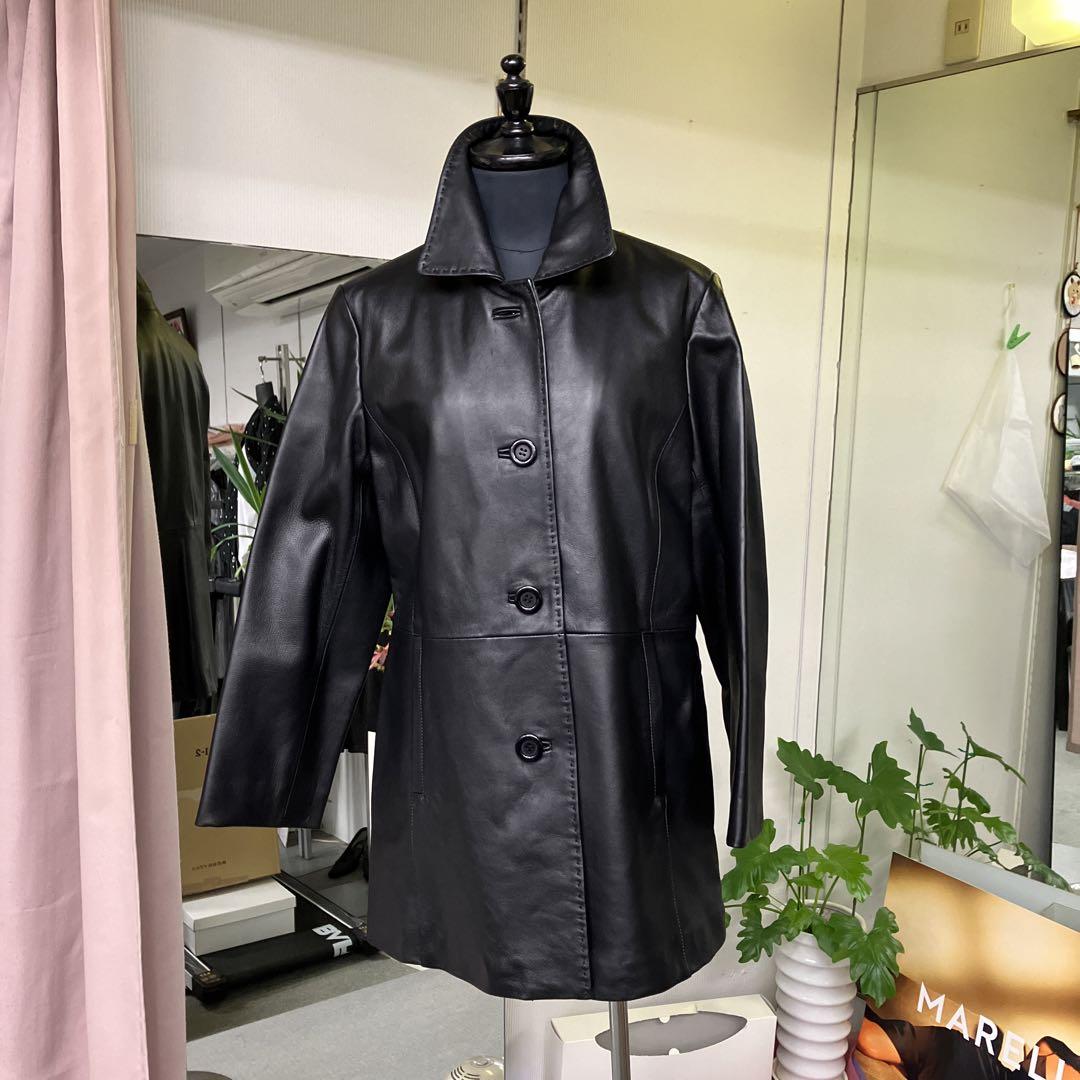 黒羊革ジャケット 9号