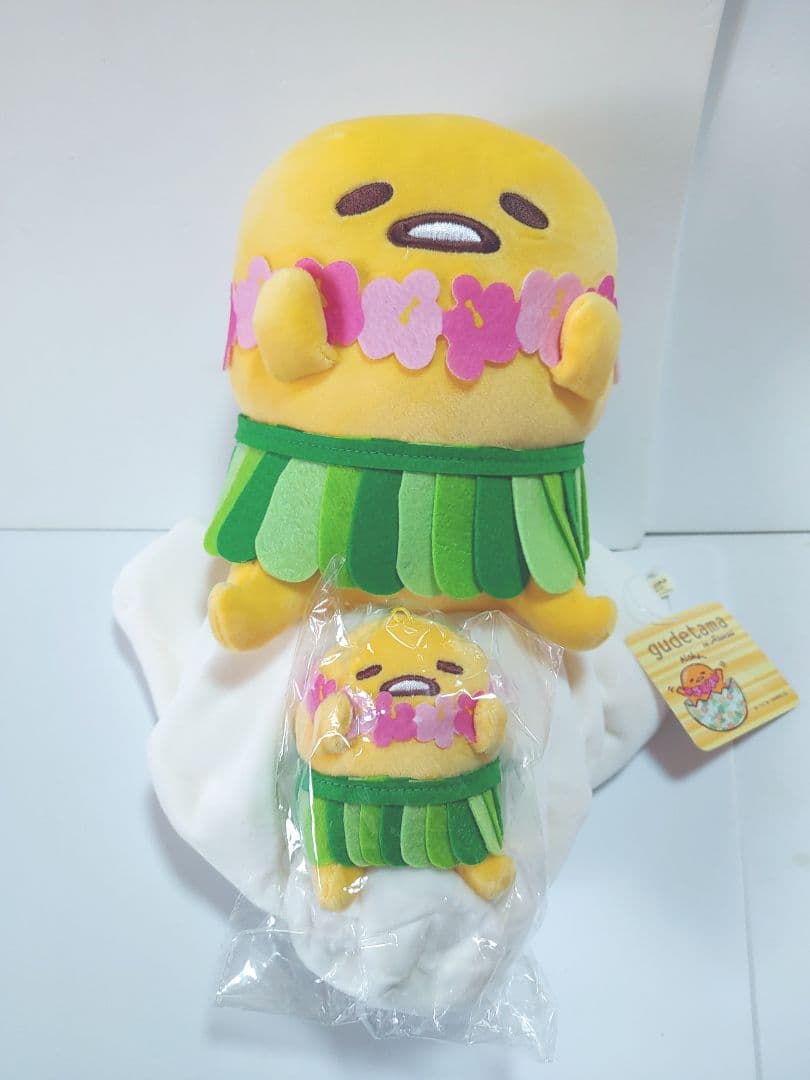 ぐでたま ハワイ むにゅむにゅ ぬいぐるみ マスコット セット★未使用★タグ付き