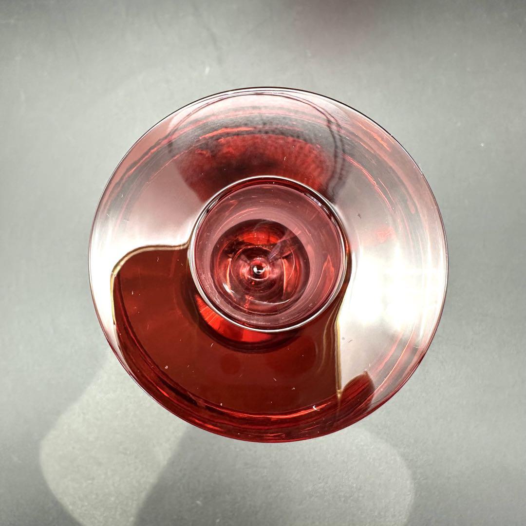 バカラ Baccarat Vega ベガ キャンドルホルダー2本セット ルビー